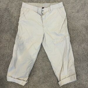 Gloria Vanderbilt Womens Light Tan Cargo Shorts Size 14